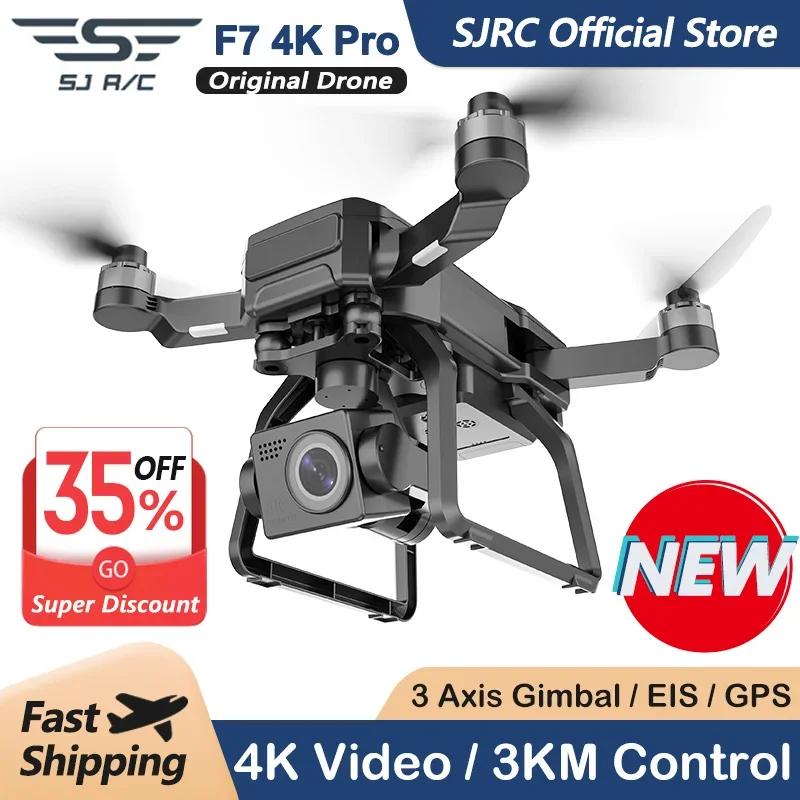 Drone Gimbal - SJRC F7 4K PRO Drone con