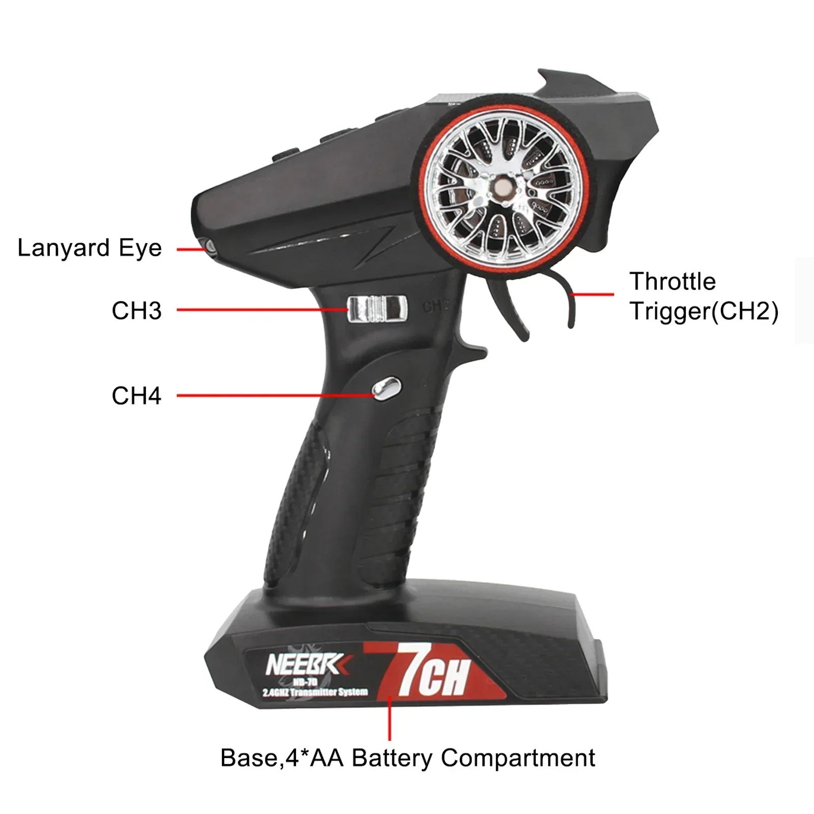 NEEBRC 7CH 2.4Ghz Sistema Radi - Radio Transmitter 2.4Ghz recensione e prezzo