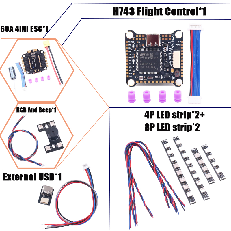 RCtoSky F4V3S PLUS F722 F745 H - F722 Flight Controller recensione e prezzo