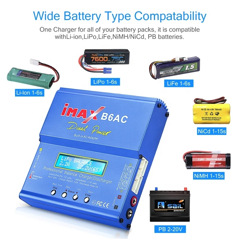 Caricatore IMAX B6AC RC 80W 6A - Balance Charger Rc recensione e prezzo