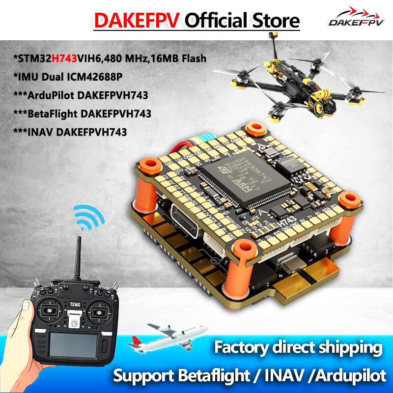 DAKEFPV H743 FC 6S 55A 8S 70A  - Betaflight Fc recensione e prezzo